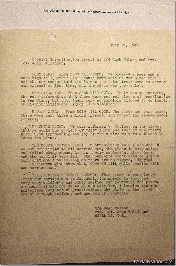 July 17, 1942, Bar Report July 17, 1942, Bar Report