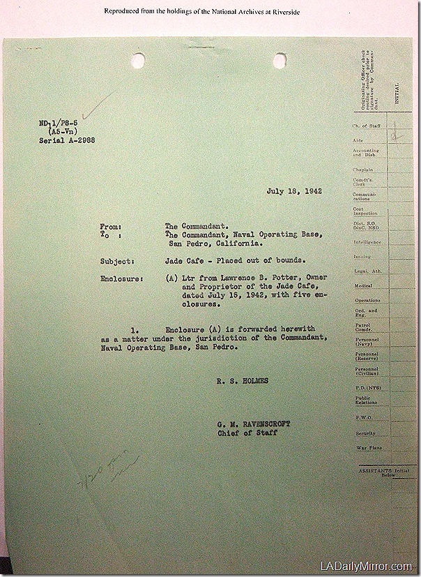 July 18, 1942, Jade Cafe July 18, 1942, Jade Cafe