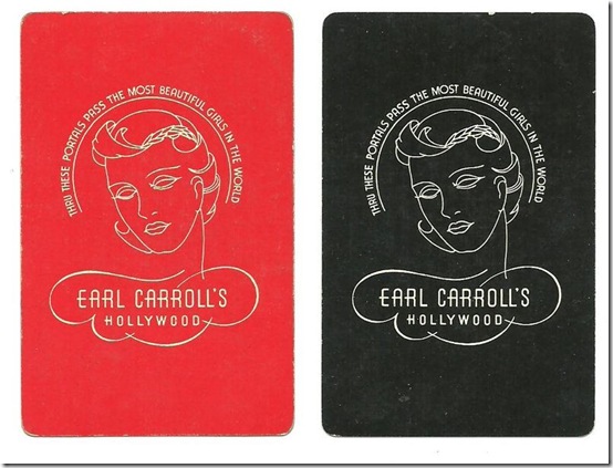 Earl Carroll's cards 