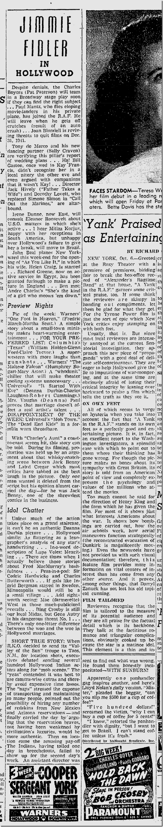 Oct. 7, 1941, Jimmie Fidler Oct. 7, 1941, Jimmie Fidler