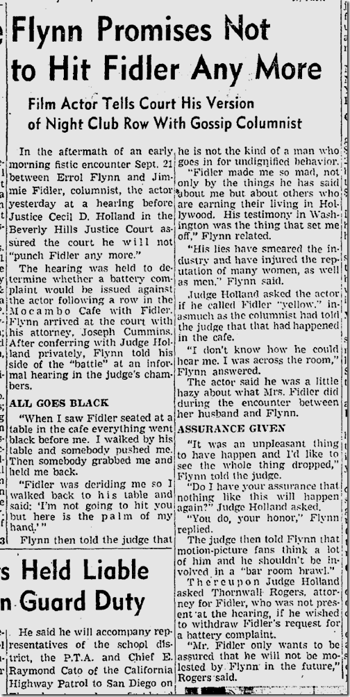 Oct. 1, 1941, Errol Flynn Oct. 1, 1941, Errol Flynn