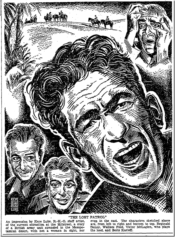 Feb. 18, 1934, Keye Luke Drawing Feb. 18, 1934, Keye Luke Drawing