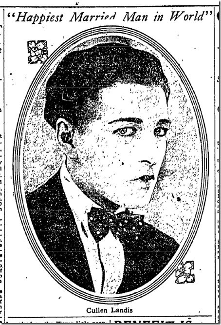 Aug. 20, 1922, Cullen Landis 