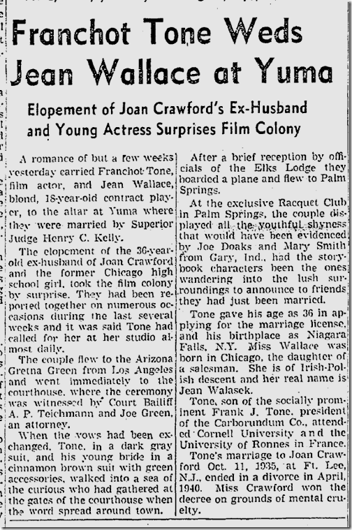 Oct. 19, 1941, Franchot Tone 