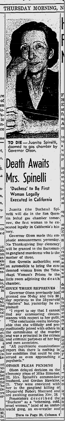 Nov. 20, 1941, Juanita Spinelli Nov. 20, 1941, Juanita Spinelli
