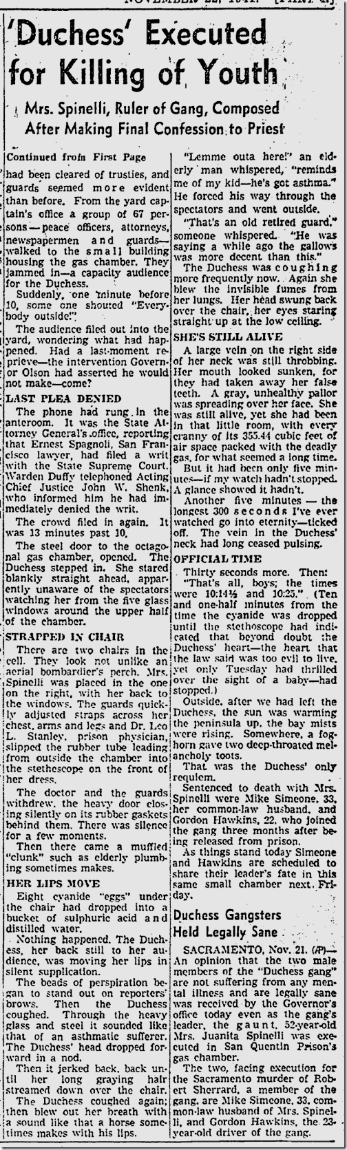 Nov. 22, 1941, Spinelli Execution 