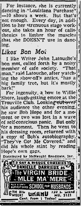 Nov. 22, 1941, Jimmie Fidler 