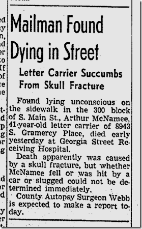 Nov. 29, 1941, Man Dies on Main Street 