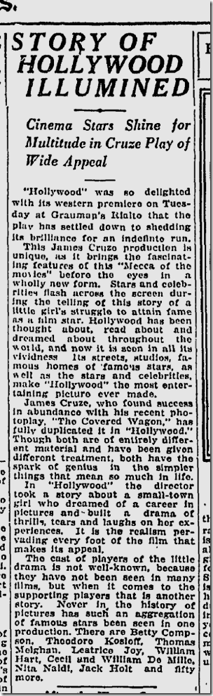 Aug. 26, 1923, Hollywood 