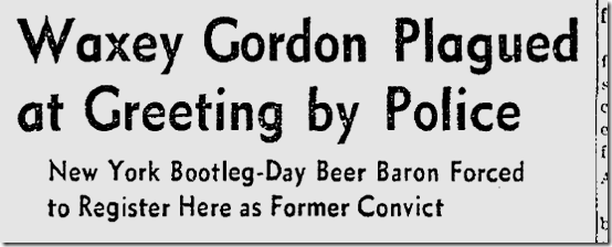 Nov. 8, 1941, Waxey Gordon Nov. 8, 1941, Waxey Gordon