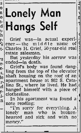 Nov. 7, 1941, Suicide Nov. 7, 1941, Suicide