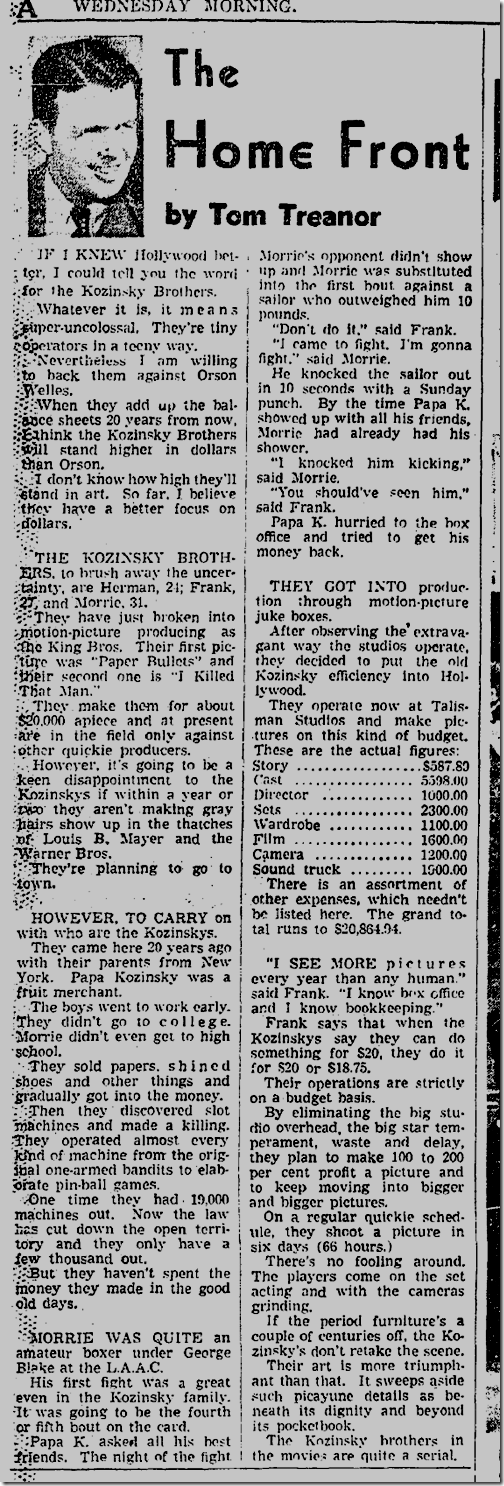 Nov. 12, 1941, Tom Treanor Nov. 12, 1941, Tom Treanor