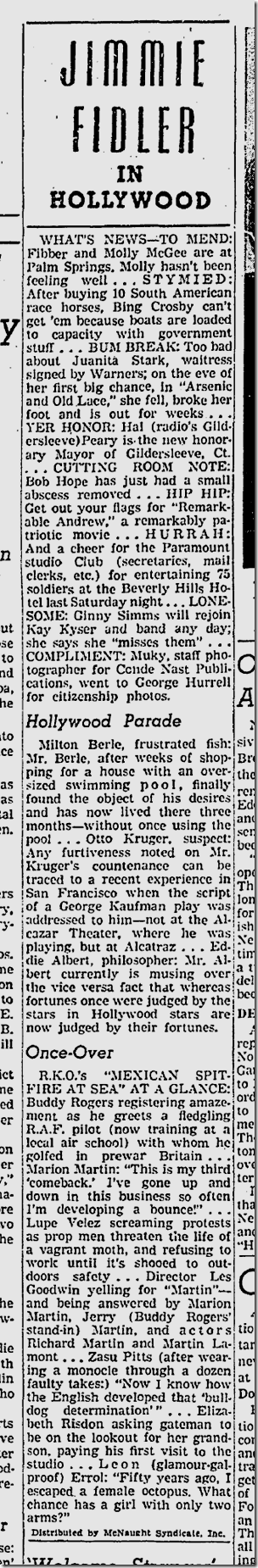 Nov. 17, 1941, Jimmie Fidler Nov. 17, 1941, Jimmie Fidler