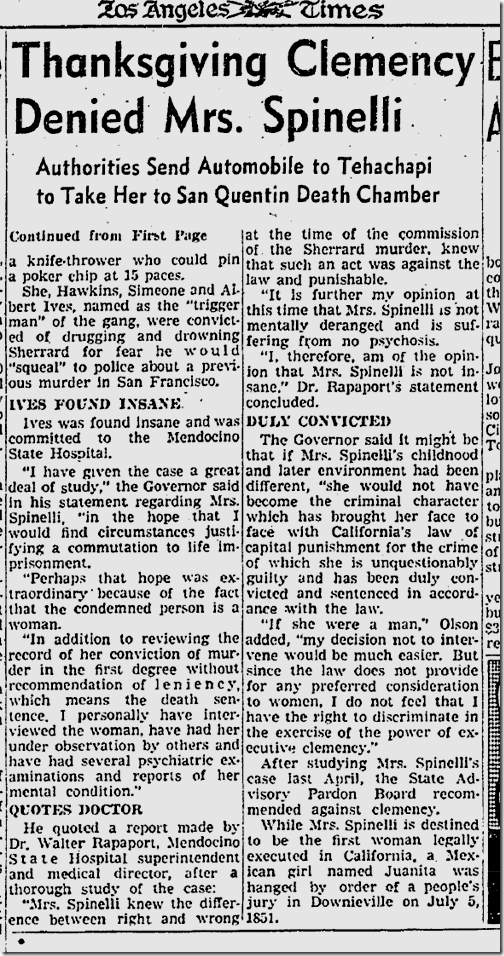 Nov. 20, 1941, Juanita Spinelli 