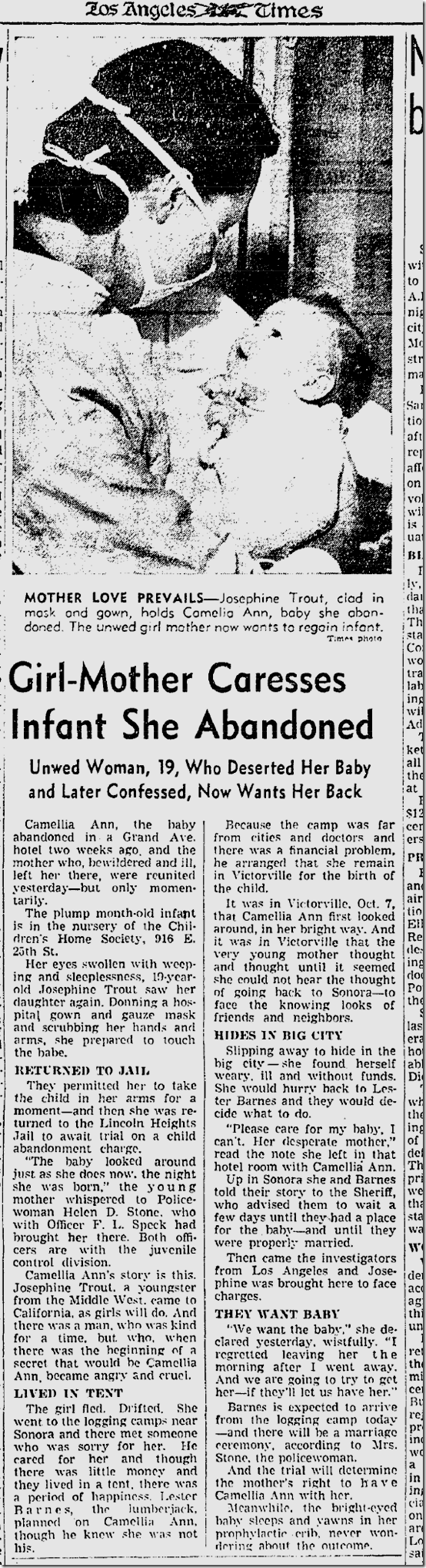 Nov. 9, 1941, Abandoned Baby 