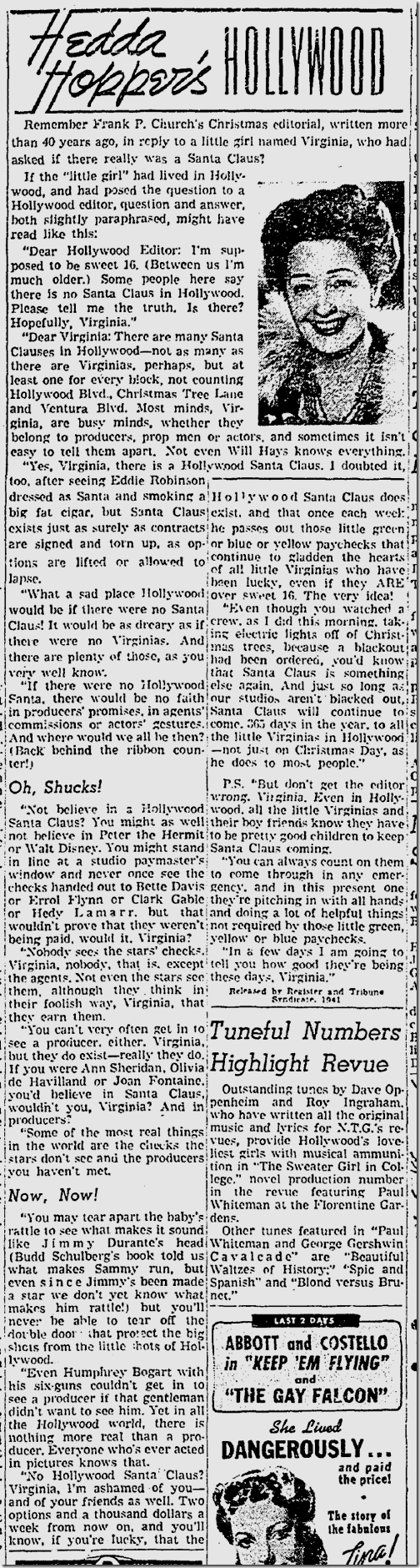 Dec. 15, 1941, Hedda Hopper 