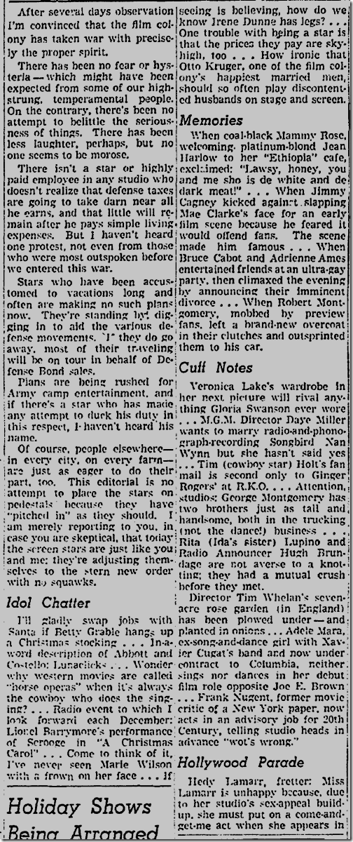 Dec. 17, 1941, Jimmie Fidler 