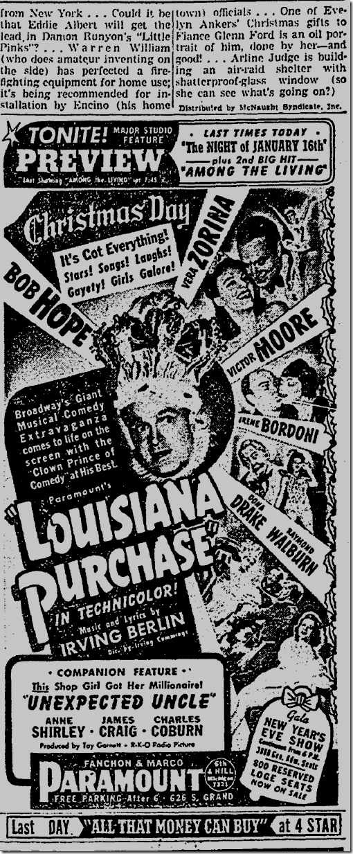 Dec. 24, 1941 Jimmie Fidler 