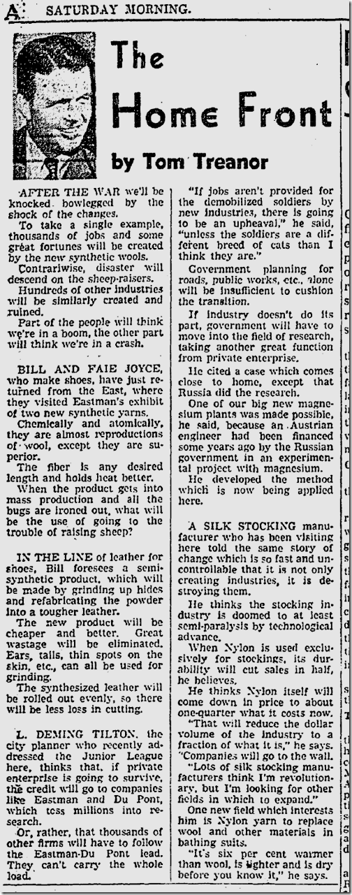 Dec. 6, 1941, Tom Treanor Dec. 6, 1941, Tom Treanor