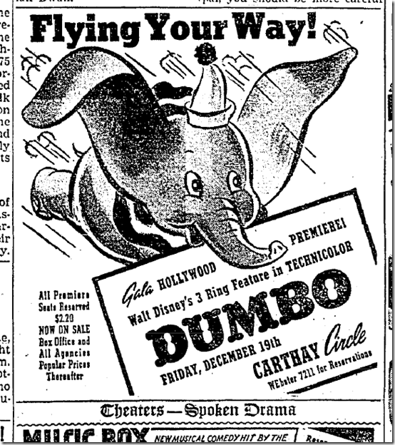 Dec. 8, 1941, "Dumbo" 