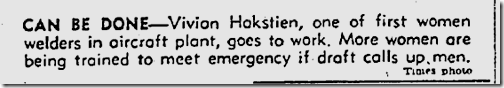 Dec. 10, 1941, Women Workers 