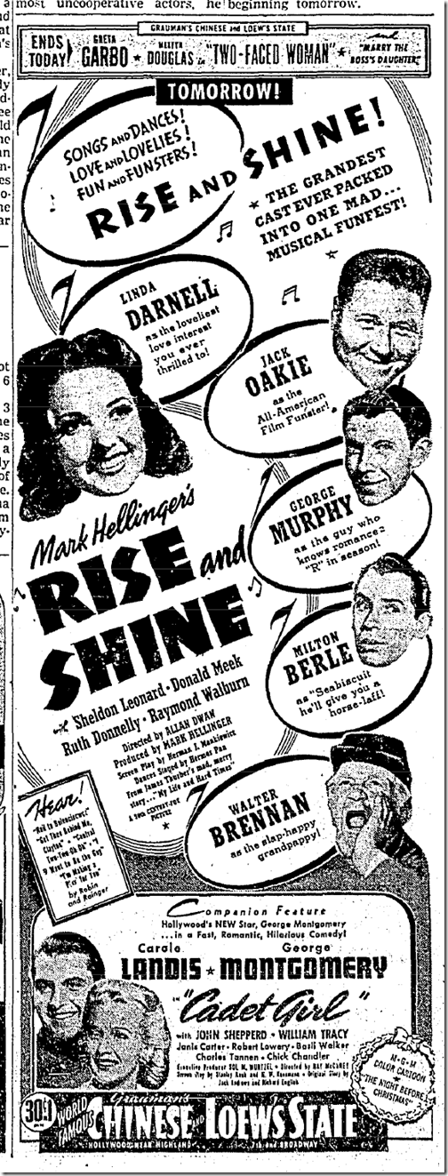 Dec. 10, 1941, Rise and Shine 