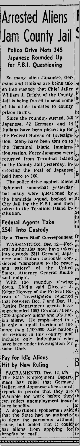 Dec. 13, 1941, Prisoners Dec. 13, 1941, Prisoners