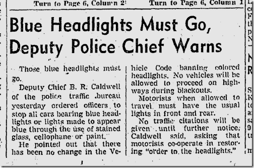 Dec. 15, 1941, Headlights 