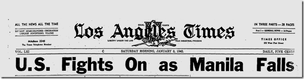 Jan. 3, 1942, Manila Falls! 