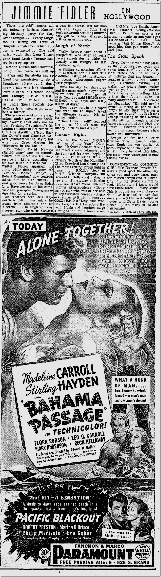 Jan. 17, 1942, Jimmie Fidler