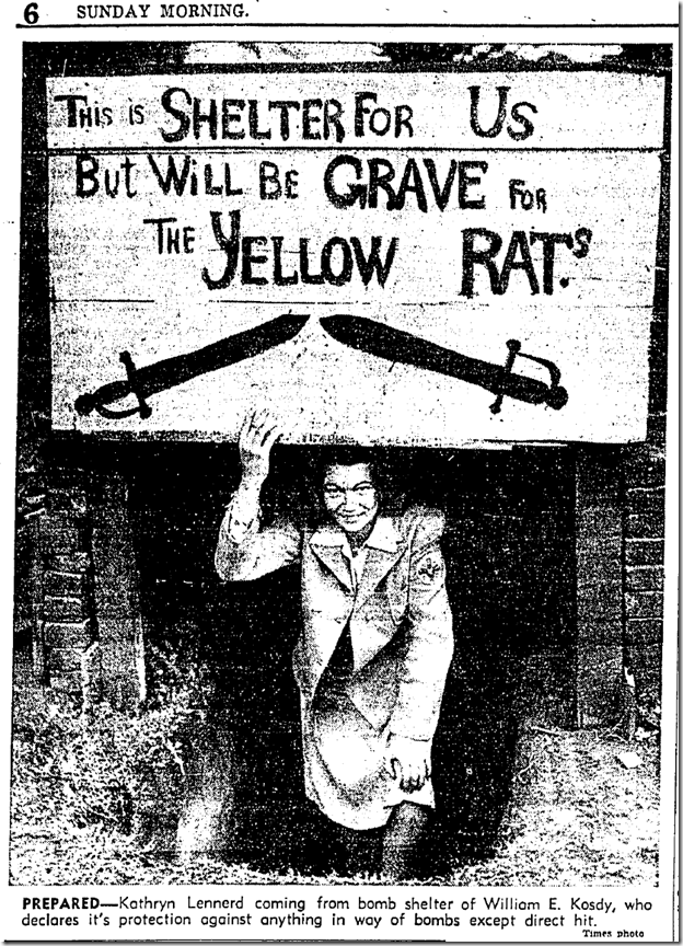 Jan. 4, 1942, Bomb Shelber Jan. 4, 1942, Bomb Shelber