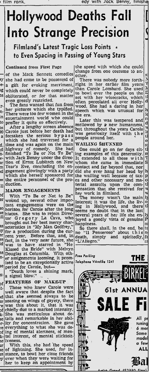 Jan. 18, 1942, Carole Lombard 