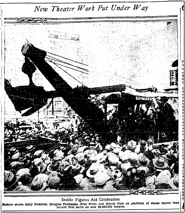 March 6, 1927, United Artists Theatre 