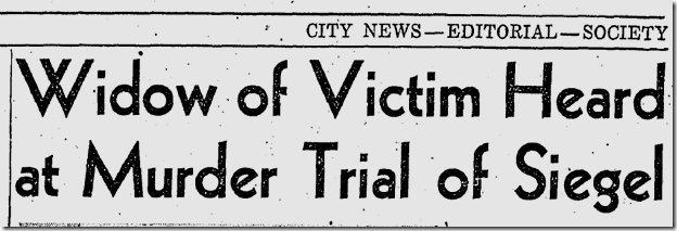 Jan. 27, 1942, Siegel Trial Jan. 27, 1942, Siegel Trial