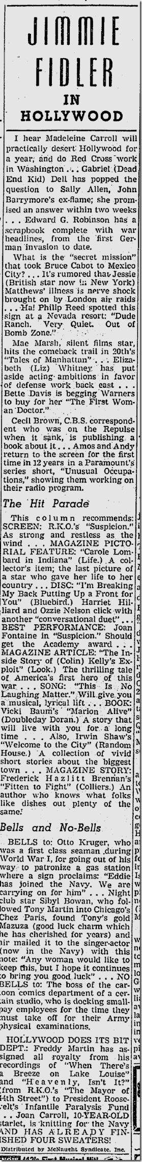 Jan. 7, 1942, Jimmie Fidler Jan. 7, 1942, Jimmie Fidler