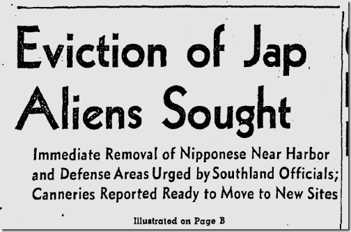 Jan. 29, 1942, Japanese Eviction Jan. 29, 1942, Japanese Eviction