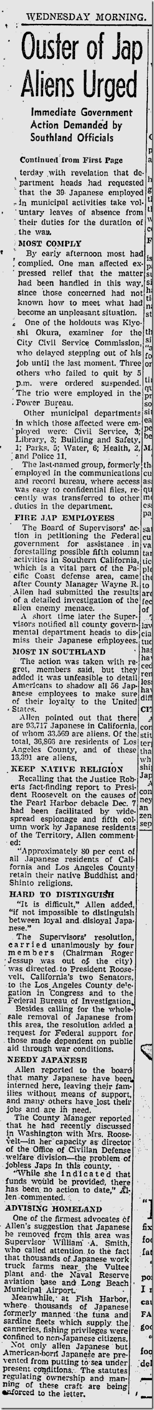 Ja. 28, 1942, Japanese Eviction Ja. 28, 1942, Japanese Eviction