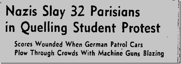 Jan. 5, 1942, Nazis Quell Protest 