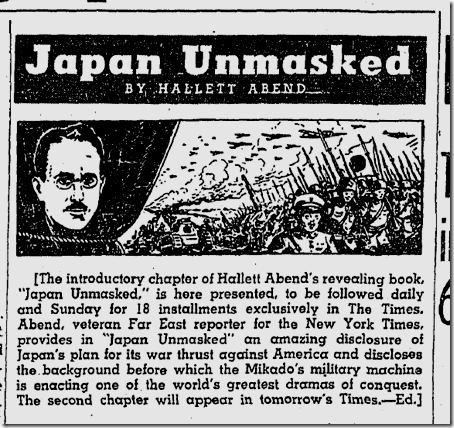 Feb. 1, 1942, Japan Unmasked 