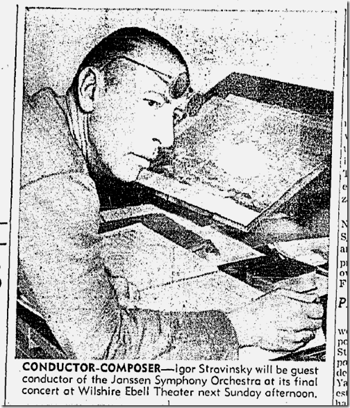 Feb. 1, 1942, Igor Stravinsky 