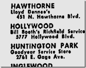 June 4, 1942, Bill Booth's Richfield 