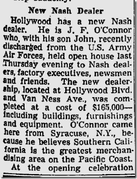 Aug. 18, 1946, Nash Dealership 