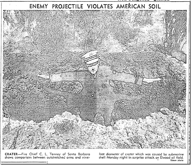 Feb. 25, 1942, Bomb Crater 