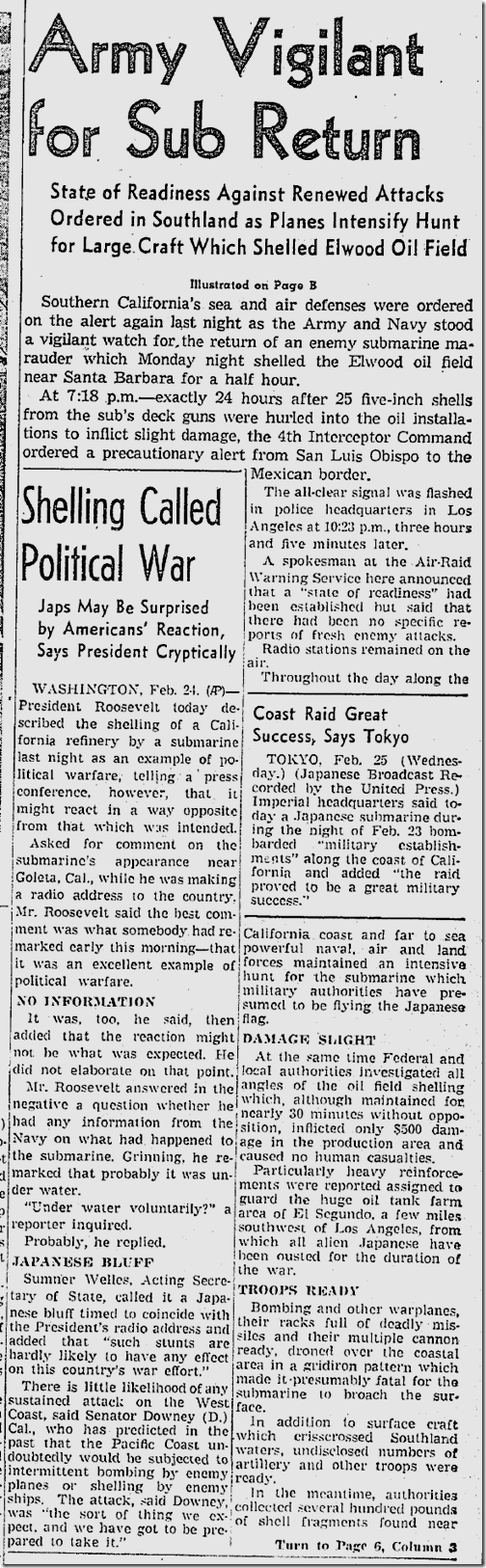 Feb. 25, 1942, Sub Return 