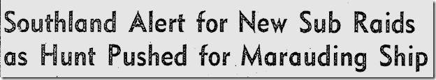 Feb. 25, 1942, Sub Raids 