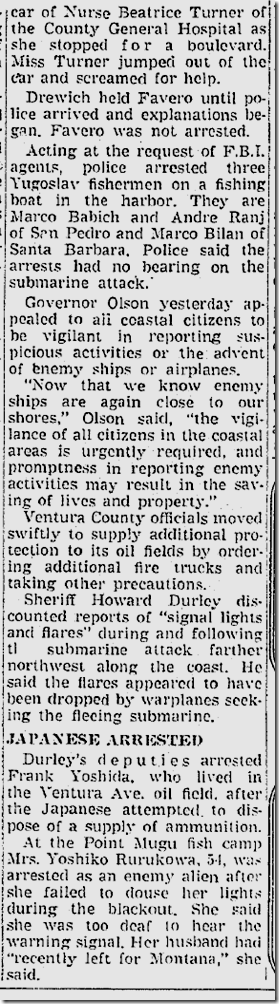 Feb. 25, 1942, Sub Raid 