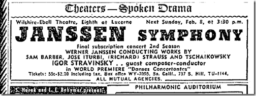 Feb. 6, 1942, Stravinsky 