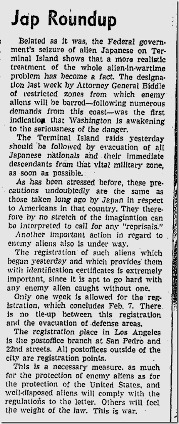 Feb. 3, 1942, Editorial 