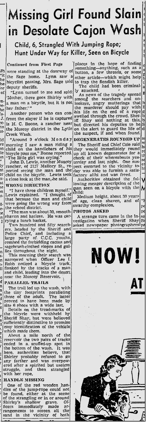 Feb. 4, 1942, Missing Girl Feb. 4, 1942, Missing Girl