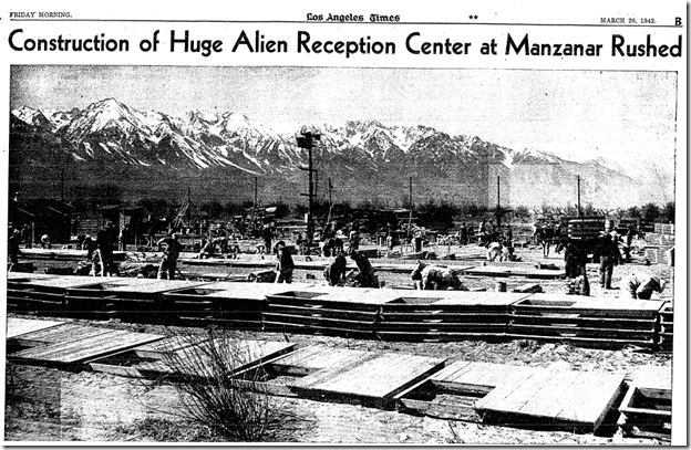March 20, 1942, Manzanar March 20, 1942, Manzanar